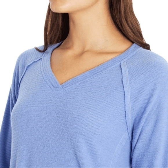 Wildfox Haley Brushed Thermal Sweater in Purple Orchid Size Small NWT - Picture 4 of 10